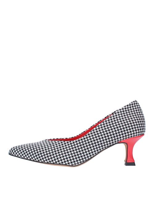 Décolleté in tessuto ELENA DEL CHIO | 2211BIANCO-NERO